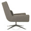 Luke Swivel Chair Shown in Taupe Fabric