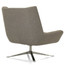 Luke Swivel Chair Shown in Taupe Fabric