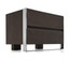 Drake 2 Drawer Nightstand Front Angle View