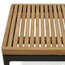 Grid Coffee Table Hardwood Teak Detail
