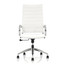 WHITE ECOPELLE - White Orion Executive Chair Front View