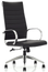 BLACK ECOPELLE - Black Orion Executive Chair Front Angled View