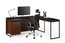 CHOCOLATE/BLACK  - Shown with 6101 Desk and 6107 Mobile File Pedestal from the collection (sold separately)