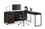 CHARCOAL/BLACK  - Sequel Return Shown Paired with the Desk and Mobile File Pedestal; Sold Separately