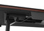 CHARCOAL || CHOCOLATE || WALNUT  - Sequel Lift Desk Shown with Mounted Power Strip; Sold Separately