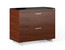 CHOCOLATE/SATIN NICKEL - Sequel Lateral File Cabinet Front Angled View