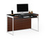 CHOCOLATE/SATIN NICKEL - Sequel Compact Desk Shown Staged