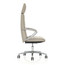 TAUPE ECOPELLE - Klivia Hi Back Arm Chair Side View