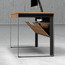 NATURAL WALNUT - Linea Desk Shown Staged