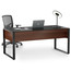 CHOCOLATE WALNUT - Corridor Executive Desk Shown Staged