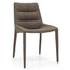 Megan Side Chair Taupe Angled View