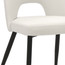 Closeup - Leone Side Chair White Ecopelle Detail