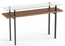 NATURAL WALNUT - Terrace Console Table Front Angled View