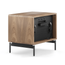 NATURAL WALNUT - Linq Wide Nightstand Back View