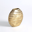 SMALL - Chased Oval Vase Front Angled View