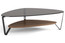 NATURAL WALNUT - Dino Large Cocktail Table Front Angled View