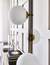 Closeup - Planeta Floor Lamp Glass Globes