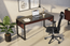 CHOCOLATE WALNUT - Corridor Desk Shown in an Office Setting