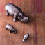 LARGE||MEDIUM||SMALL||Closeup - Hippo Small, Medium, and Lage Shown Paired Together; Sold Separately