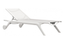 WHITE -Africa Sun Lounger Front Angled View