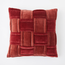 Woven Pillow - Brick Red