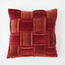 Woven Pillow - Brick Red