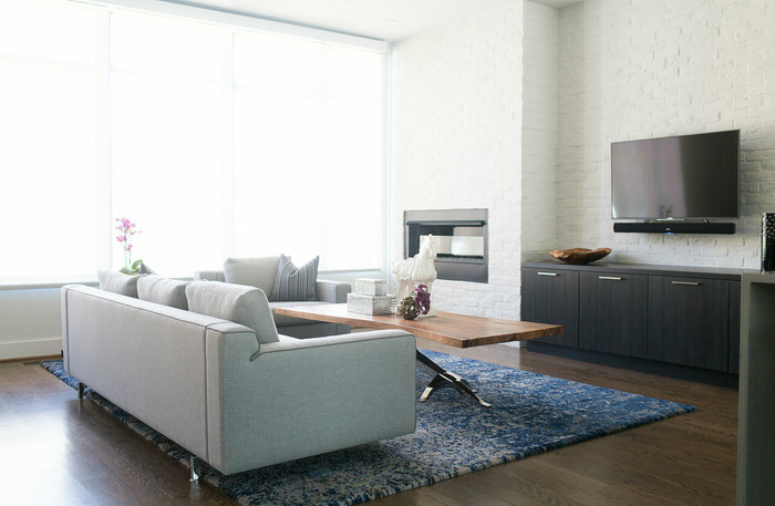 Viera Area Rug - Grey/Navy (8'11" x 12'5")
