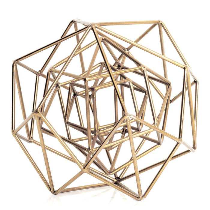 MEDIUM - Geo Sculpture Front View