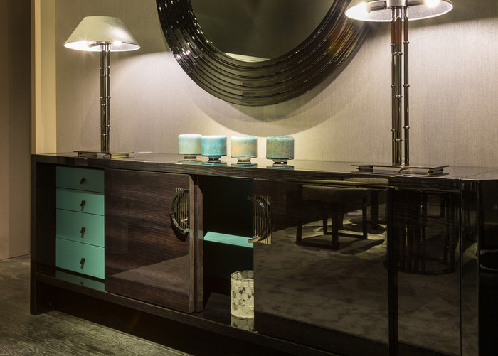 My Story Buffet Shown in a Showroom Setting