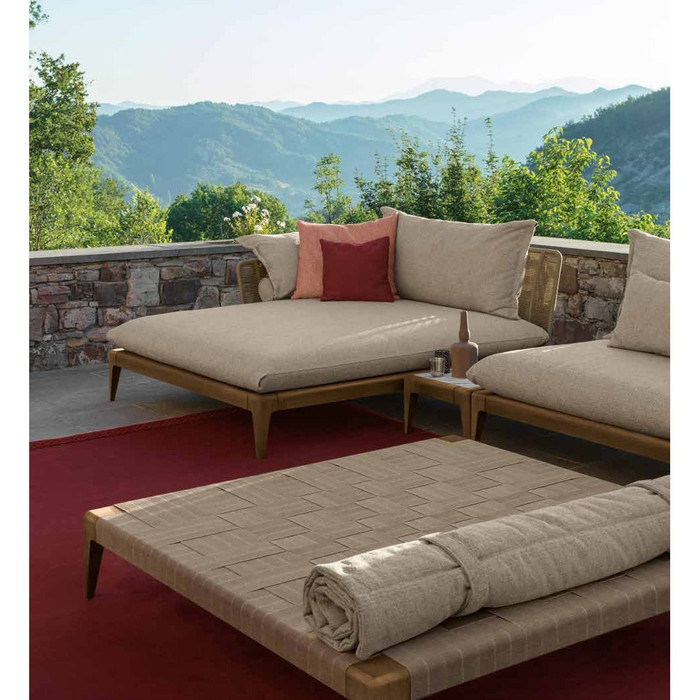 Cruise Ottoman Shown in an Outdoor Setting