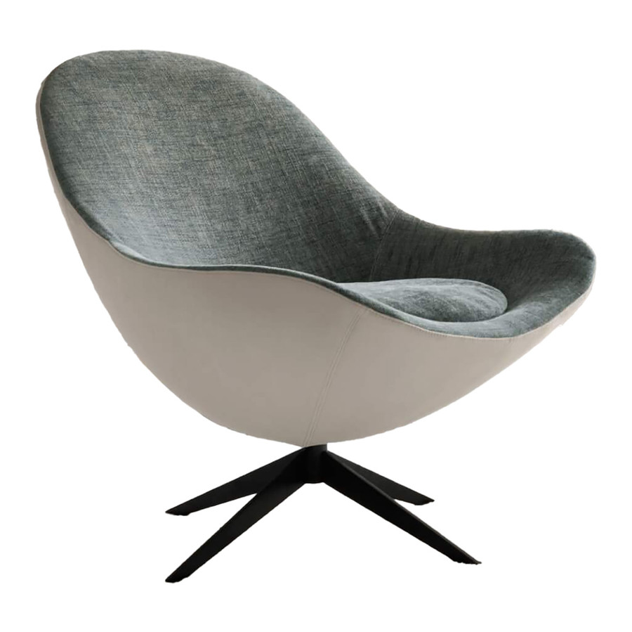 Soor Swivel Chair - Blue