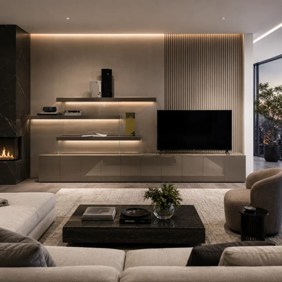 Air TV & Shelving Unit