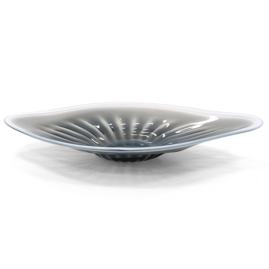 Blue And White Glass Charger