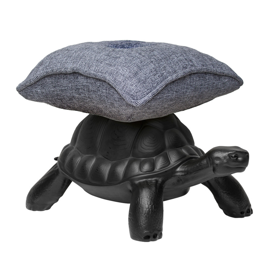 Turtle Carry Pouf - Grey