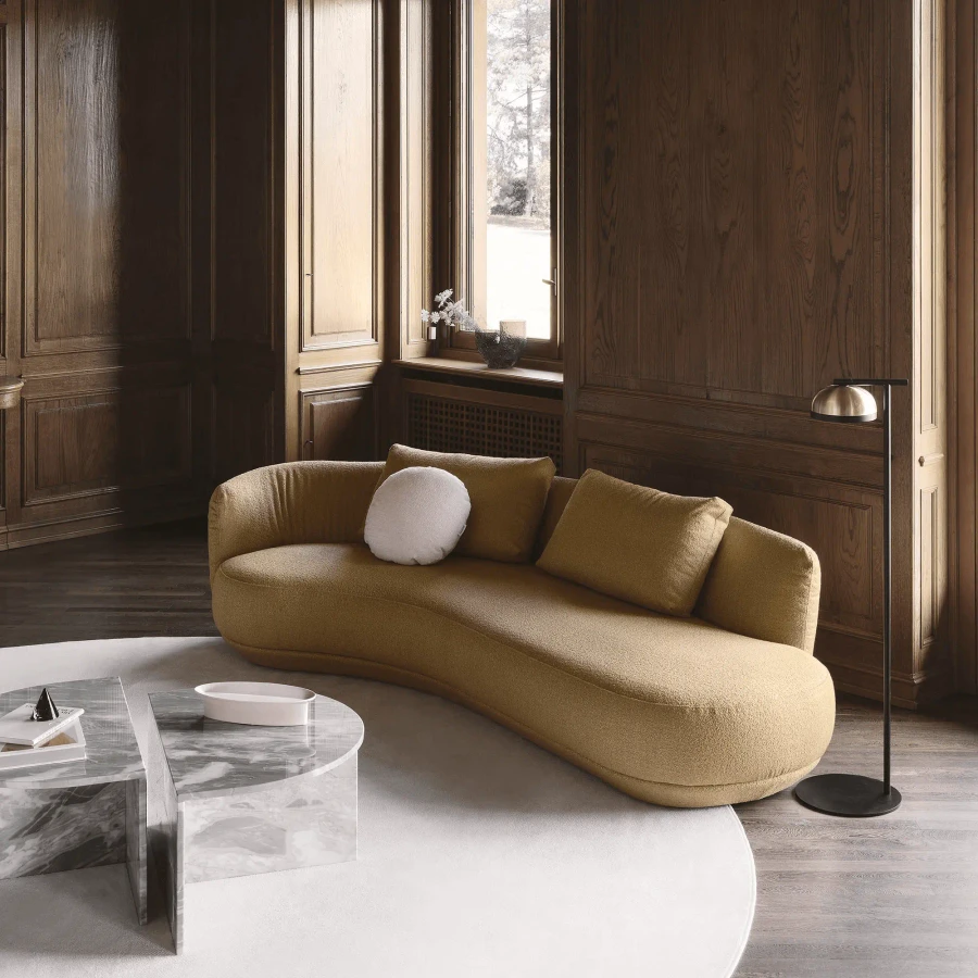 Andali Sofa - Mustard Fabric