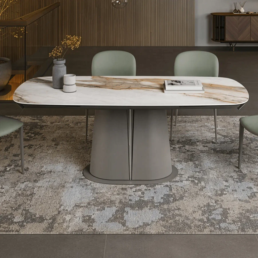 MATTE BORGHIN CALCATTA - Shown here with the Matte Borghin Calcatta top and Titanium base