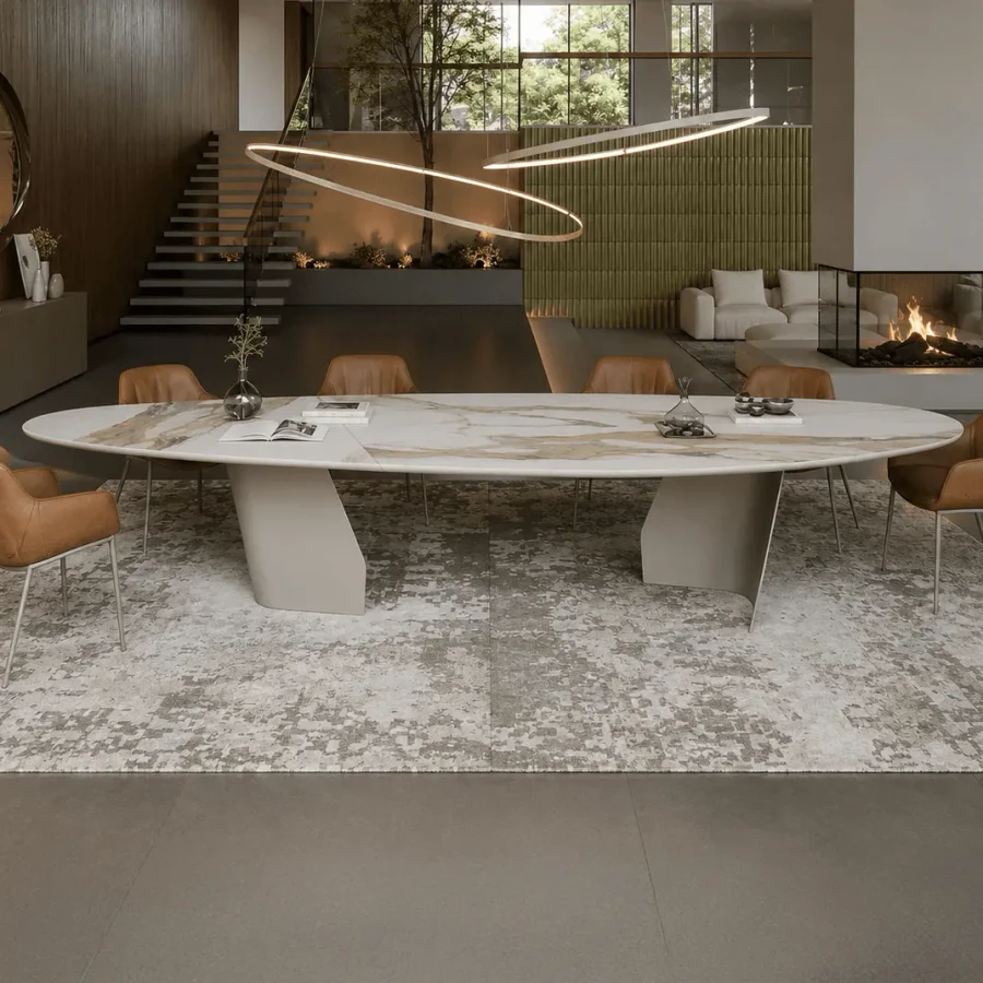Senator Keramik Magnum Table - 157.5 In
