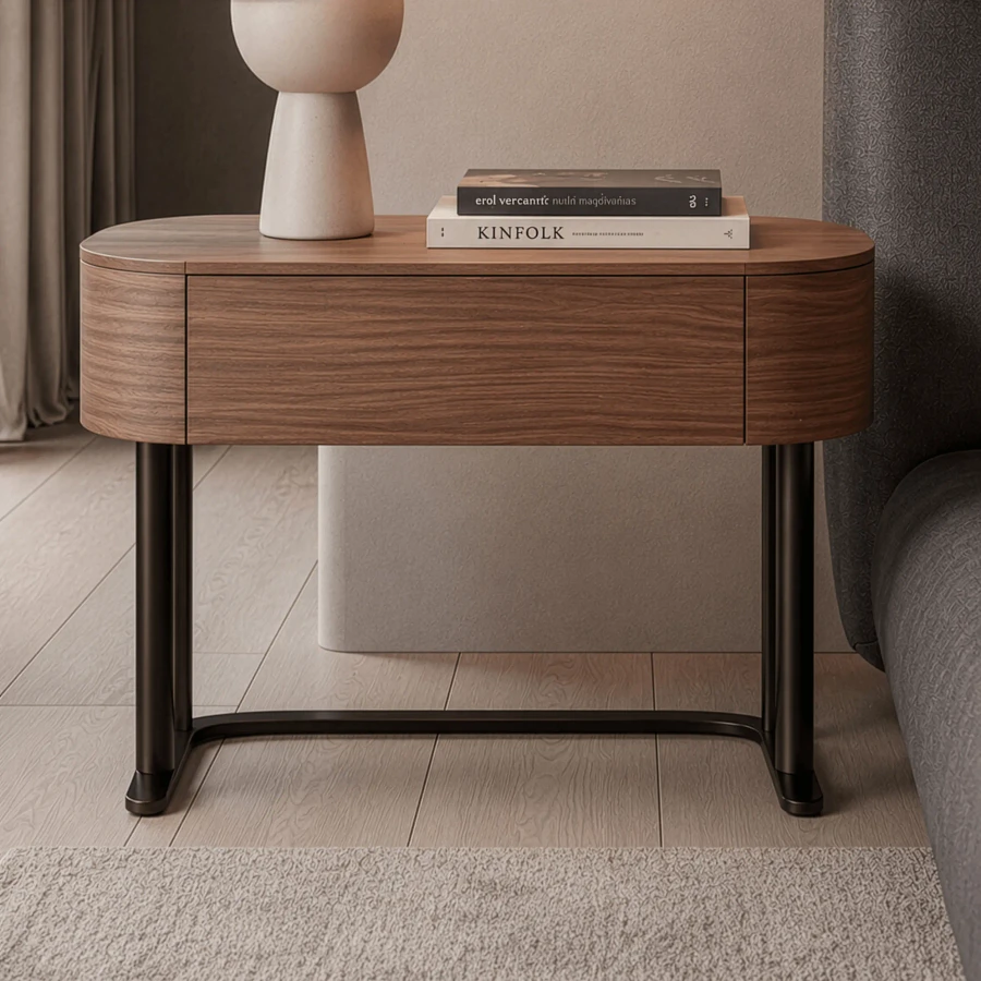 Isabey 1-Drawer Nightstand