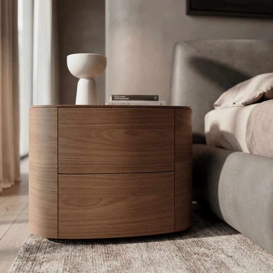Isabey 2-Drawer Nightstand