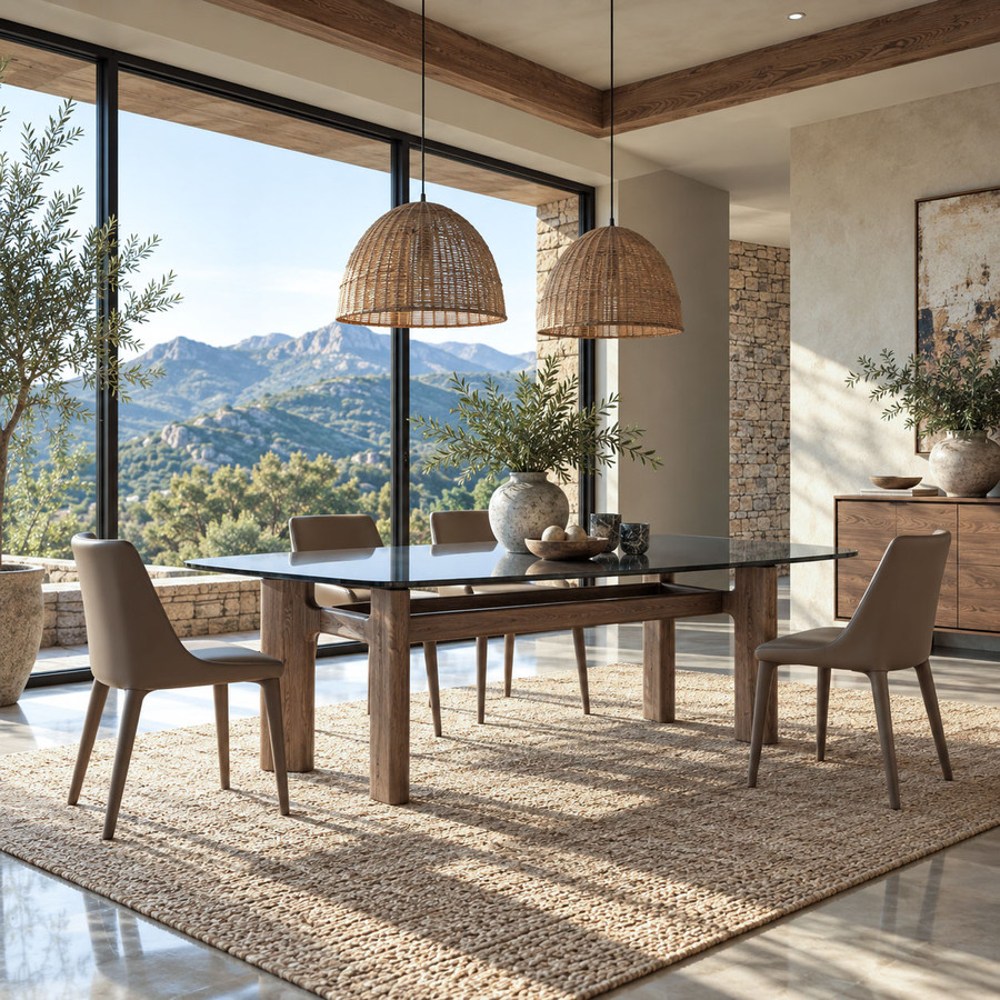Hippos Wood Dining Table
