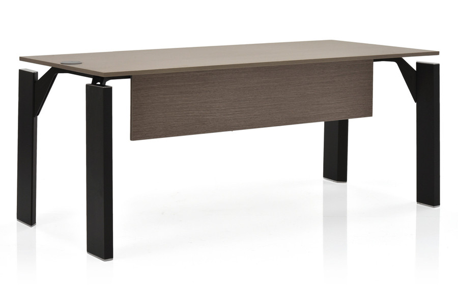 X19 Desk w/ Panel Front Angled View