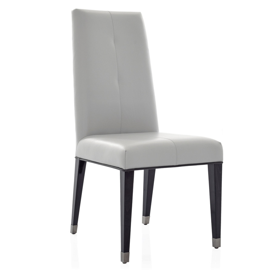 LIGHT GREY LEATHER - Shown here in the Light Grey color option