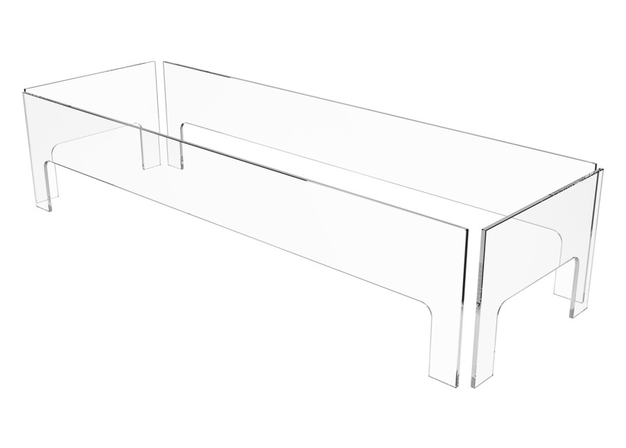 Rectangular Glass Fire Screen