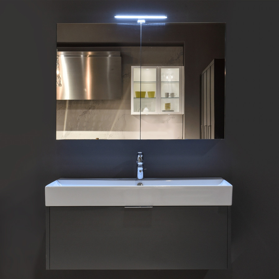 Basic Glossy Dark Grey Vanity