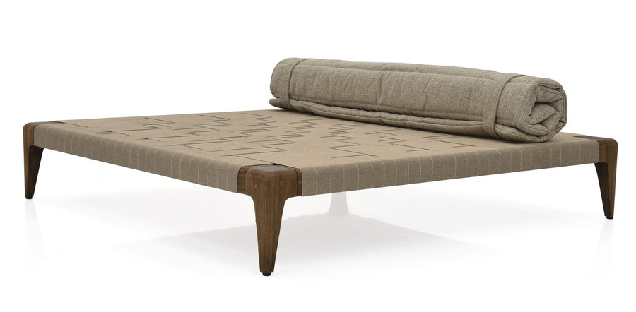 Cruise Ottoman Front Angled View with Pad