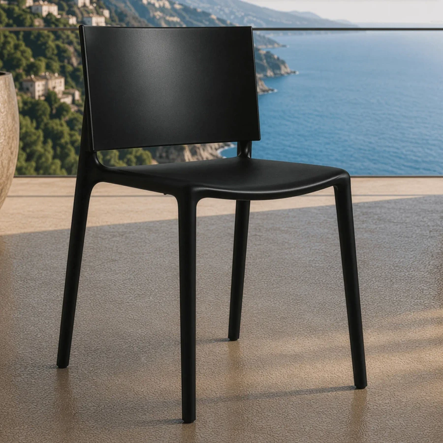 BLACK - Africa Chair Closeup