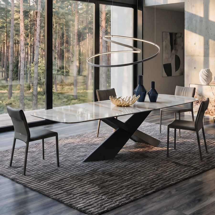 - Shown with the Alabastro Ceramic Topand Titanium Embossed Steel Base