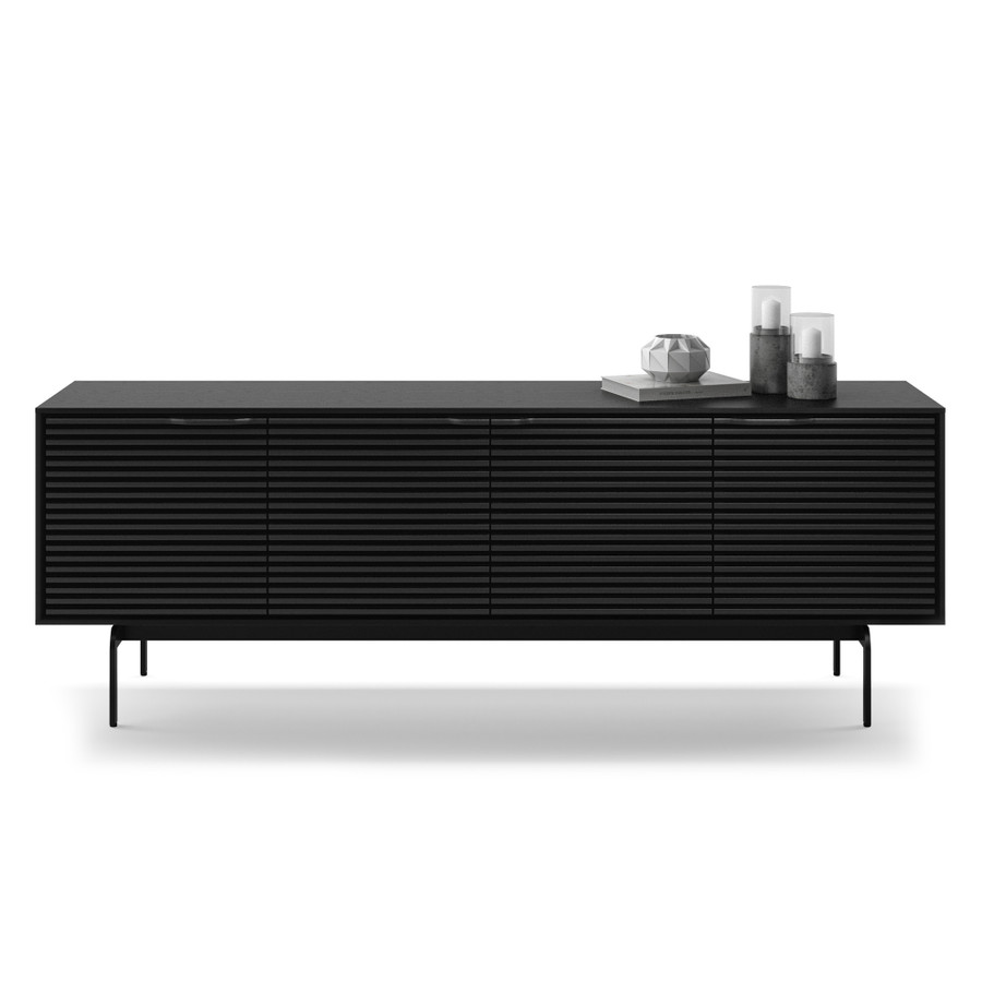 EBONIZED ASH - Align Storage Console Front View