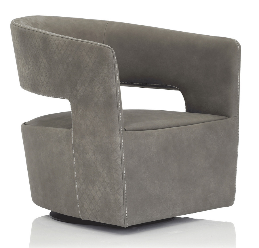 Gem Swivel Chair - Taupe