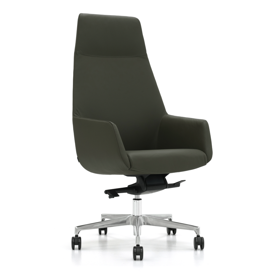Dune High Back Executive Chair Front Angled View